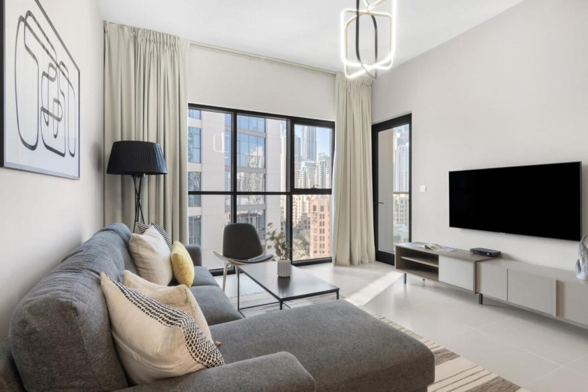 두바이 Silkhaus Design 1Bdr With Burj Khalifa View In New Tower 아파트 외부 사진